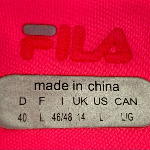 FILA BRIGHT CORAL BACK RUFFLED TENNIS PICKLEBALL GOLF SKIRT. WOMEN’S SIZE LARGE - Picture 5 of 5